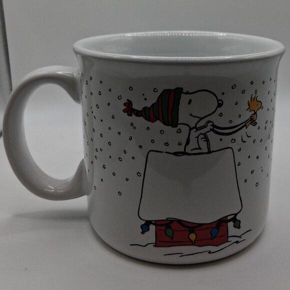 2023 Peanuts Snoopy Woodstock Christmas Coffee Cup Mug Zrike - Picture 2 of 4